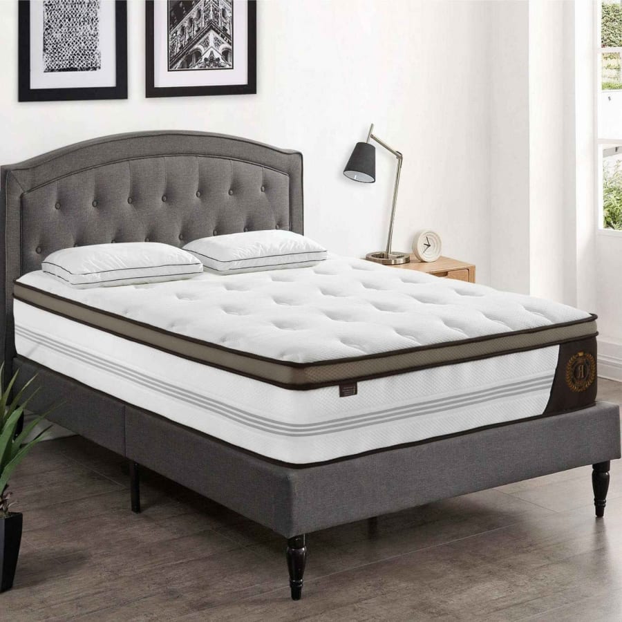 Matelas hybride 180 x 200 &eacute;paisseur 31 cm m&eacute;moire de forme et ressorts ensach&eacute;s